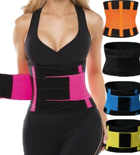 6 Colors Womens Waist Trainer Latex Cincher Underbust Corset Shaper Shapewear Slimming Blue Pink Orange Yellow Green Black
