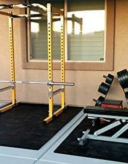 Load image into Gallery viewer, American Floor Tiles - Heavy Duty Stall Tiles - Stable/Horse Tiles - Thick, Durable Rubber Flooring Solid Black 8&#39; X 20&#39; Set 1/2&quot; Thick (40 Tiles Total)
