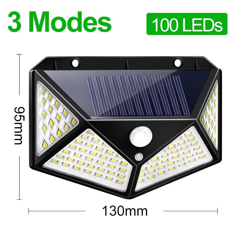 100 LED/180LED Solar Light Outdoor Solar Lamp Sunlight Waterproof PIR Motion Sensor Light for Garden Decoration Yard Solar Light