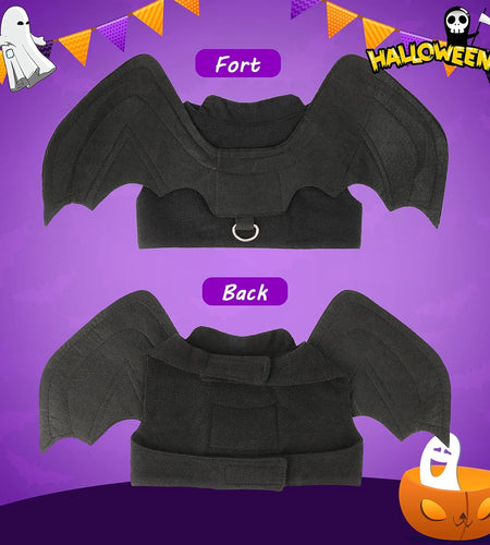 Dog Halloween Costume - Halloween Bat Wings Pet Costumes for Dogs Cats Halloween Party Medium