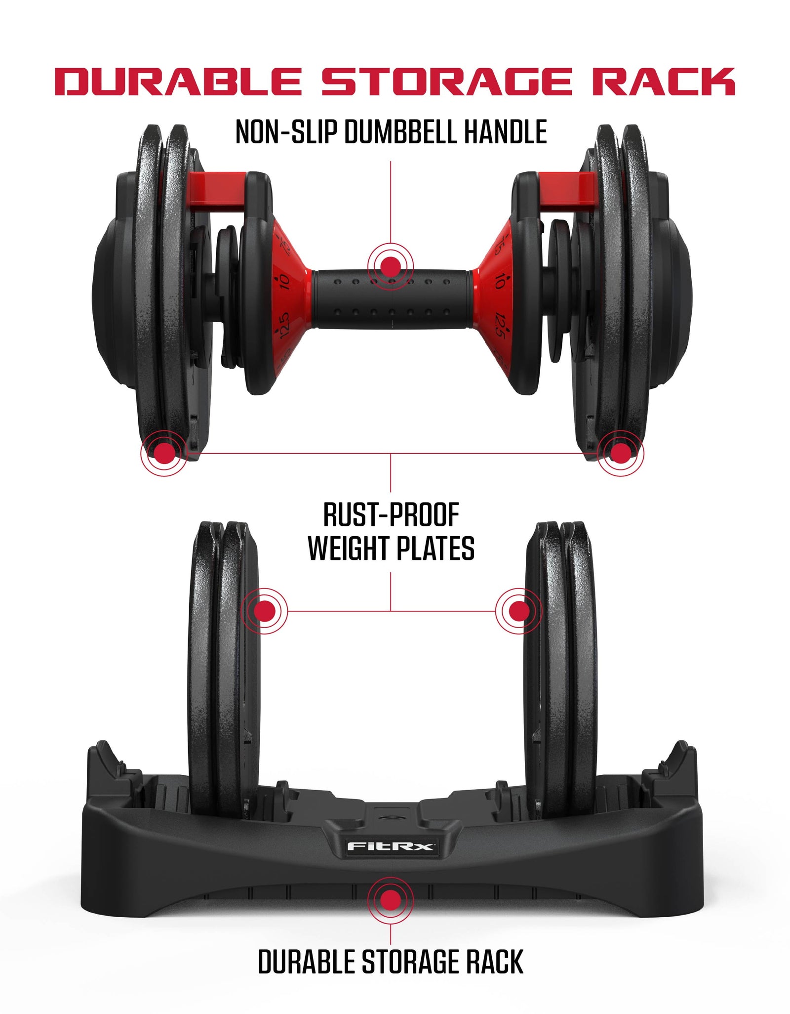 (2 Pack)  Smartbell, 25Lbs. Quick-Select 9 in 1 Adjustable Dumbbell for Home Gym, 5-25Lbs. Weight in 2.5Lbs Increments