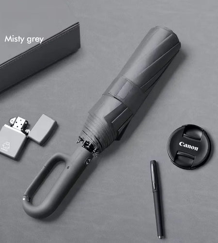 Ring Buckle Design 20 Rib Fully Automatic Umbrella for Men Folding Extra Large Strong Strong WOMEN'S Sunshade Double Umbrella