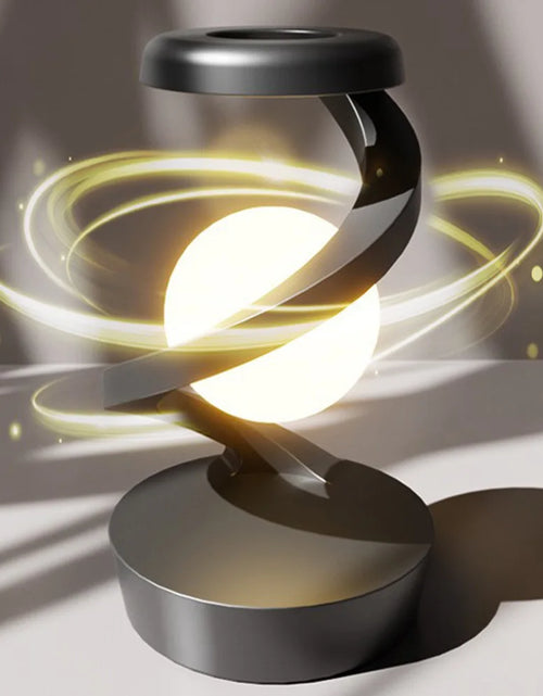 Load image into Gallery viewer, 3D Levitating Ball Lamp with Wireless Phone Charger Creative Table 3D LED Lamp Floating Moon Table Lamp for Bedroom Novelty Gift
