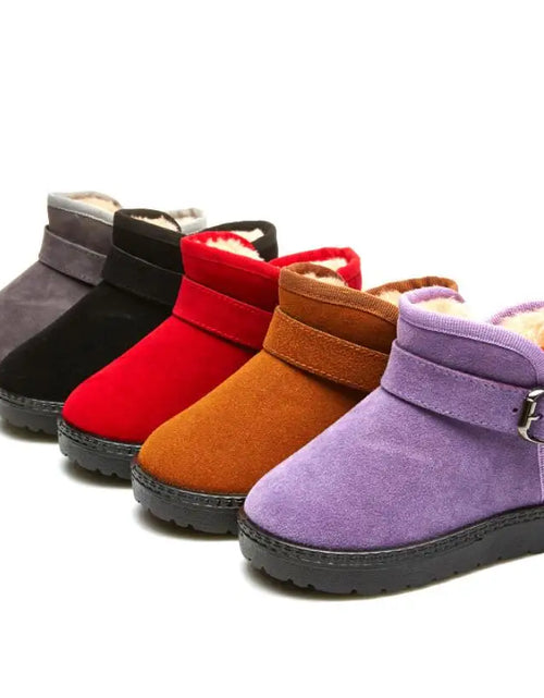 Load image into Gallery viewer, Child Plush Thicker Sole Boys Girls Snow Boots Shoes Autumn Winter Warm Fashion Children Boys Students Snow Boots Kids Boots
