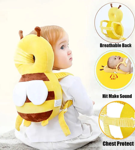 Head Back Protector Baby Protect Pillow Learn Walk Head Protector Cushion anti Fall Backward Cap Carry Cartoon Kids Safe Bibi