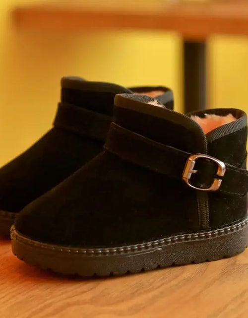 Load image into Gallery viewer, Child Plush Thicker Sole Boys Girls Snow Boots Shoes Autumn Winter Warm Fashion Children Boys Students Snow Boots Kids Boots
