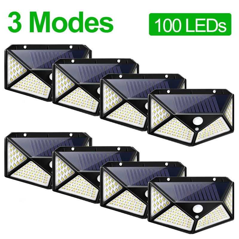 100 LED/180LED Solar Light Outdoor Solar Lamp Sunlight Waterproof PIR Motion Sensor Light for Garden Decoration Yard Solar Light