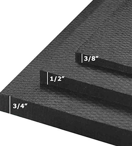 American Floor Tiles - Heavy Duty Stall Tiles - Stable/Horse Tiles - Thick, Durable Rubber Flooring Solid Black 8' X 20' Set 1/2" Thick (40 Tiles Total)