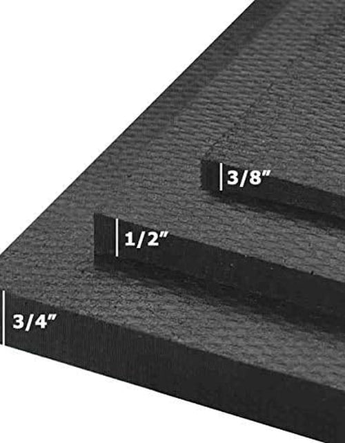 Load image into Gallery viewer, American Floor Tiles - Heavy Duty Stall Tiles - Stable/Horse Tiles - Thick, Durable Rubber Flooring Solid Black 8&#39; X 20&#39; Set 1/2&quot; Thick (40 Tiles Total)
