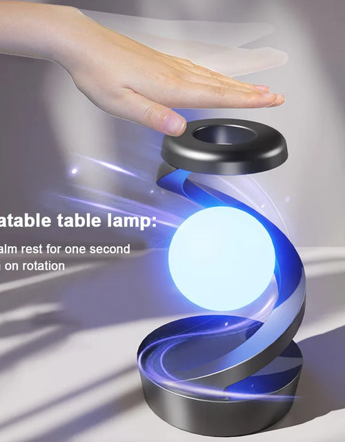 Load image into Gallery viewer, 3D Levitating Ball Lamp with Wireless Phone Charger Creative Table 3D LED Lamp Floating Moon Table Lamp for Bedroom Novelty Gift
